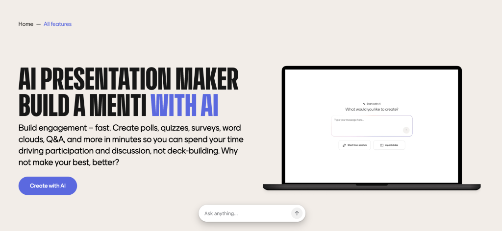 Mentimeter AI Builder